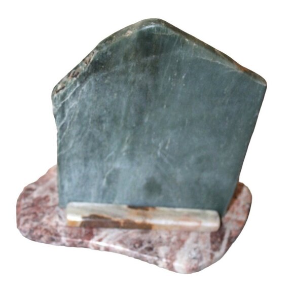 Hand made religious cross stones table decor sculpture agate, quartz, jasper - Picture 3 of 5